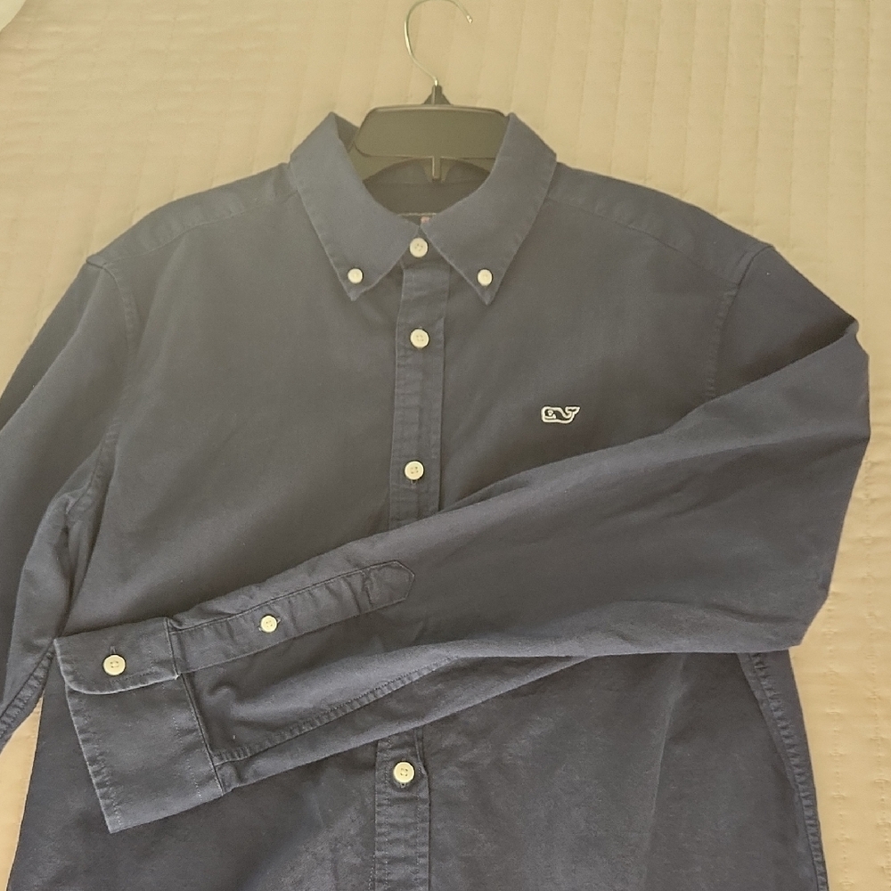 Vineyard Vines Dark Blue Casual Button-Down Shirt